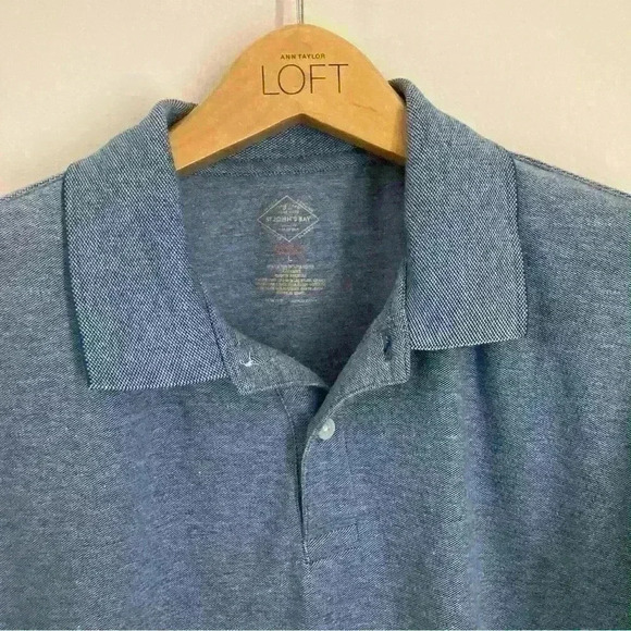 St. John’s Bay Men’s Large Polo in Light Blue - Picture 3 of 6